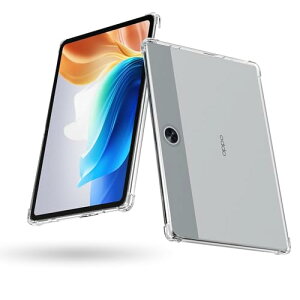 OPPO Pad Neo �P�[�X (2024 NEW) 11.4�C���` �ی�P�[�X TPU �V���R�� �y�� ���^ �C�菝�h�~ �w��h�~ �ϏՌ� OPPO Pad Neo �P�[�X �J�o�[ (�N���A)