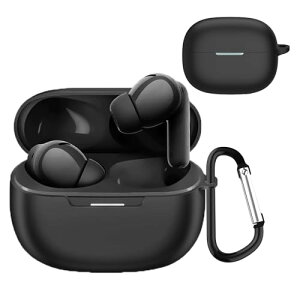 Redmi Buds 5 Pro �P�[�X Redmi Buds 5 Pro �J�o�[ �����h�~ �L�Y�h�~ �V���R���P�[�X �����[�d�\ �S�ʕی� �J���r�i�t�� (�u���b�N)