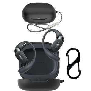 SHOKZ OpenFit 2 / 2+ �P�[�X �J�o�[ (�J���r�i�t��+�X�g���b�v�t�� ) �V���R�� �֗� �J���r�i�t ���s �y�ʏ��^ �����[�d�\ SHOKZ OpenFit 2 / 2+ �P�[�X �J�o�[(�u���b�N)