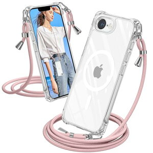 iPhone 17e �P�[�X �N���A �V�����_�[ MagSafe�Ή� �ϏՌ� iPhone16e �X�}�z�P�[�X �}�O�Z�[�t�Ή� ���� �D��X�g���b�v�t�� �A�C�t�H��16e �J�o�[ ������ ��|�� �R�t�� ��|�� �V���O���V�����_�[��