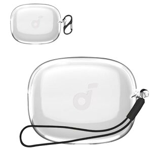 Anker Soundcore C30i �P�[�X �J�o�[ ���� TPU�f�� (�J���r�i�t��+�X�g���b�v�t�� ) �V���R�� ���[�P�[�X �֗� �J���r�i�t ���s �y�ʏ��^ �����[�d�\ ���[ Anker Soundcore C30i �P�[�X �J�o�[ (�N���A)