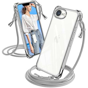 iPhone 17e �P�[�X �N���A �V�����_�[ �ϏՌ� iPhone16e �X�}�z�P�[�X ���b�L���H �A�C�t�H��16e �J�o�[ ���� �D��X�g���b�v�t�� ������ ��|�� �R�t�� ��|�� �V���O���V�����_�[���[�v �΂߂��� 