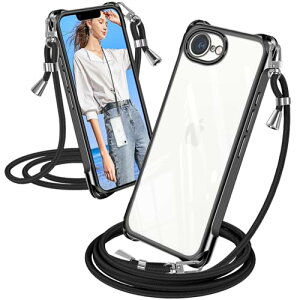 iPhone 16e �P�[�X �N���A �V�����_�[ �ϏՌ� iPhone16e �X�}�z�P�[�X ���b�L���H �A�C�t�H��16e �J�o�[ ���� �D��X�g���b�v�t�� ������ ��|�� �R�t�� ��|�� �V���O���V�����_�[���[�v �΂߂��� 
