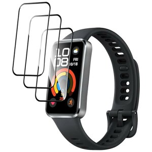 3���Z�b�g HUAWEI Band 10 / Band 10 Aluminum Edition �t�B���� Huawei �X�}�[�g�o���h10 �ی�t�B���� PET������ �Y�f�@�� 3D�ȖʃJ�o�[ �����ߗ� �����x�^�b�` �w��h�~ �Ռ��z�� �����z�� �C�A�h�~ HUAWEI Ba