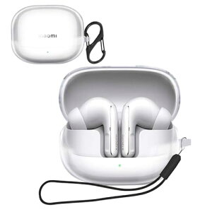 Xiaomi Buds 5 Pro �P�[�X �J�o�[ ���� TPU�f�� (�J���r�i�t��+�X�g���b�v�t�� ) �V���R�� ���[�P�[�X �֗� �J���r�i�t ���s �y�ʏ��^ �����[�d�\ Xiaomi Buds 5 Pro�p �P�[�X �J�o�[ (�N���A)