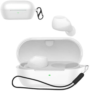 Sony WF-C710N �P�[�X �J�o�[ (�J���r�i�t��+�X�g���b�v�t�� ) �V���R�� Sony WF-C710N �Ή� �֗� �J���r�i�t ���s �y�ʏ��^ �����[�d�\ Sony WF-C710N �P�[�X �J�o�[(�z���C�g)