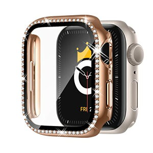 Apple Watch �P�[�X 41mm �L���L�� iWatch�J�o�[ Series 9 / 8 / 7 �ی�t�B�����t�� �J���C�C iWatch 9 / 8 / 7 �P�[�X iwatch�p ���� ������ (41mm Series 9 / 8 / 7 ���[�Y�S�[���h)