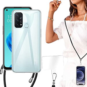 Oppo Reno5 A �P�[�X �V�����_�[ �N���A ���� �N���A�P�[�X �X�g���b�v ���|�� �񂪂� �΂߂��� �X�g���b�v�P�[�X Oppo Reno5A �P�[�X Reno5A �P�[�X Reno 5a �J�o�[ eSIM �Ή��� �l�m 5A SIM�t���[ Reno5A �P