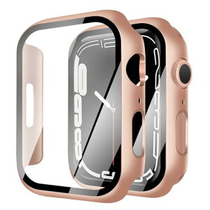 Apple Watch �J�o�[ Series SE3 / SE2 / SE / 6 / 5 / 4 40mm �P�[�X PC�f�� �ی�P�[�X �K���X�t�B���� ��̌^ ��d�\�� �A�b�v���E�H�b�` �J�o�[ �S�ʕی� �����K���X �L�Y�h�~ (40mm,���[�Y�S�[���h)