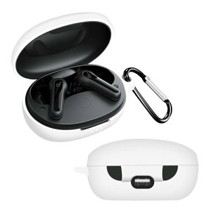 Anker Soundcore Life P2 mini �P�[�X �V���R�� �S�ʕی� �����h�~ �L�Y�h�~ �ϏՌ� �����[�d�\ �y�ʏ��^ �J���r�i�t�� (�z���C�g)