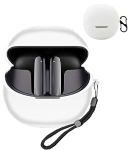 QCY MeloBuds Pro �P�[�X �J�o�[ �֗� �J���r�i�t ���s �y�� �L�Y�h�~ �h�o �h�k �y�ʏ��^ �����[�d�\ QCY MeloBuds Pro �P�[�X (�z���C�g)