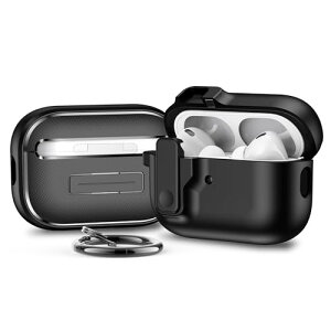 AirPods Pro 2 �P�[�X �}�b�g�� �}�O�l�b�g�W���b�N �C�菝�h�~ LED�� ������ �S�ʕی� �Ռ��z�� �ϏՌ� �J���r�i�t��-�u���b�N