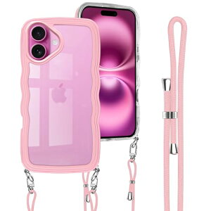iPhone 16 Plus �P�[�X �N���A �V�����_�[ iPhone16 Plus �J�o�[ ��|�� ������ �΂߂��� �R�t�� �X�g���b�v�t�� �A�C�t�H��16 Plus �P�[�X �؍� ���� ���킢�� ���� ���^ �V���R�� TPU �o���p�[ �X�}�z