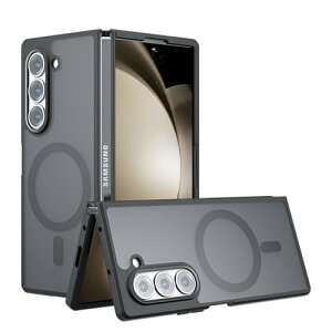 Samsung Galaxy Z Fold 6 �P�[�X Magsafe�Ή� �}�O�l�b�g���� ���C�A���X�[�d �T���X���M�����N�V�[z fold6 �P�[�X �ϏՌ� �w��h�~ �X�g ������ �}�b�g�d�グ,7.6�C���` �u���b�N