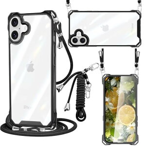 iPhone 16 Plus �P�[�X �N���A PC �V�����_�[ �y�� �ϏՌ� �J�o�[ �A�C�t�H��16 Plus �P�[�X ���� ���^ �y�� PC�w�� + TPU�o���p�[ ��w�\�� �g�уP�[�X ��|�� ���|�� �΂߂��� ��|���P�[�X �X�g���b