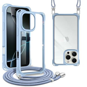 iPhone 16 Pro Max �P�[�X �V�����_�[ ��|�� ��|�� ���|�� �X�g���b�v�t�� �؍� iPhone16ProMax �J�o�[ �R�t�� �΂߂��� TPU�o���p�[ �ϏՌ� ���^ �y�� ���΂݂Ȃ� �n�[�h �P�[�X ���C�g�u���[