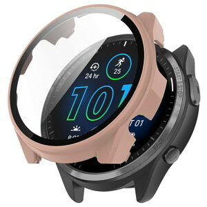 GARMIN Forerunner 165 �J�o�[ �P�[�X PC�f�� �K���X�t�B������̌^ �S�ʕی� ��d�\�� �h�o �� �L�Y�h�~ �y�� (�s���N)