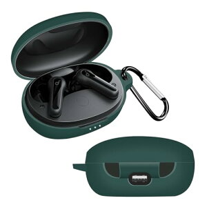 Anker Soundcore Life P2 mini �P�[�X �V���R�� �S�ʕی� �����h�~ �L�Y�h�~ �ϏՌ� �����[�d�\ �y�ʏ��^ �J���r�i�t�� (�O���[��)