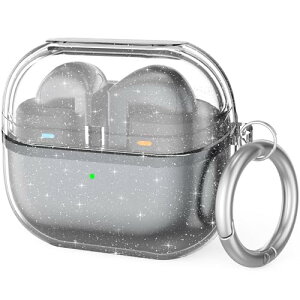 Samsung Galaxy Buds 3 & Galaxy Buds 3 Pro �P�[�X ���� �ی�P�[�X ������ LED�� �S�ʕی� �����h�~ �L�Y�h�~ �ϏՌ� �h�o (�����t���b�V��)