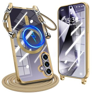 Galaxy S24 �P�[�X �N���A �V�����_�[ �ϏՌ� �M�����N�V�[s24 �P�[�X Magnetic�Ή� �X�g���b�v�z�[���t�� SC-51E SCG25 ���|�� �R�t�� TPU �΂߂��� ��|���P�[�X ���������\ ���O���\ �����h�~ 