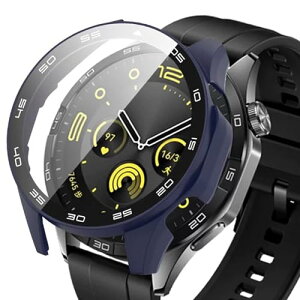 �t�@�[�E�F�C HUAWEI WATCH GT 4 46mm �P�[�X HUAWEI WATCH GT 4 �J�o�[�E�H�b�`�P�[�X �����K���X ��̌^ �ϏՌ� PC�f�ޒ����^ ���h�~ �S�ʕی� �w��h�~ ��U�h�~ �����x �����ߗ� - �u���[