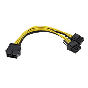 GPU VGA PCIe 8�s�����X����f���A��2X8�s�� (6 + 2) �d���P�[�u�� 30cm (1�{�Z�b�g) �X�v���b�^PCI Express �O���t�B�b�N�J�[�h�R�l�N�^ PC �d���P�[�u�� �O���t�B�b�N�J�[�h�p���C���[CPU�����b�N�X �d
