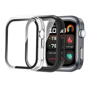 UAWEI WATCH D2 �P�[�X �t�B����+PC�t���[�� ��̌^ HUAWEI WATCH D2 �h���h�o �ی�P�[�X �S�ʕی� �����ȒP �����ߗ� �w��h�~ �����K���X �ی�t�B���� �t�F�C�X�J�o�[�Z�b�g (�u���b�N�{�N���A)