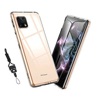 AQUOS sense4 / Sense4 Lite / Sense4 Basic / AQUOS sense5G �P�[�X �N���A �S���� SH-41A SH-53A SHG03 �J�o�[ TPU �X�g���b�v�z�[���t�� �l�b�N�X�g���b�v�t ���ϖh�~ �㎿TPU �ϏՌ� �C�A�h�~ ����h�~ �ϐ� �h�w��