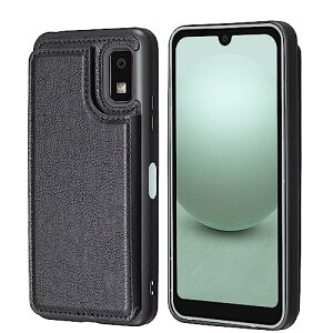 AQUOS wish3 / SH-53D / A302SH / A303SH �P�[�X �蒠�^ �w�� ���[ �J�[�h �ϏՌ� �r�W�l�X SHARP �X�}�z �o�b�N�J�o�[ �P�[�X �蒠�^ (�u���b�N) ���z�^ �w�ʃJ�o�[ ���X�^���h�@�\ �w�ʌ^�P�[�X �K�p �V��