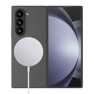 Galaxy Z Fold 6 �P�[�X Magsafe �Ή� �A���~�h�@�� �J�[�{���� �M�����N�V �P�[�X�ɔ�0.9mm ���y��18g �O���b�v������ (�� 600D �ׂ��Ȃ��� ���Γ���)