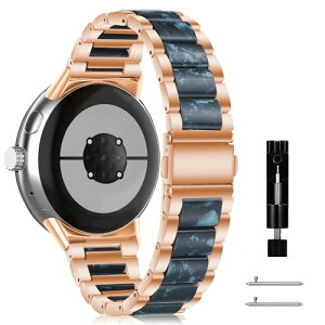 Google Pixel Watch 4 45mm / Google Pixel Watch 3 45mm �x���g �o���h ���������x���g �X�e�����X�� �����o���h �ւ��X�g���b�v �����p�x���g �h�K �ϋv���̂��� �r�W�l�X�� �����̒j���� ( ���[�Y�S�[���h