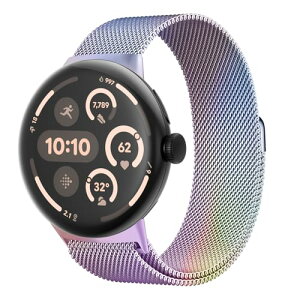 Google Pixel Watch 3 / 2 / 1 �o���h 41mm �s�N�Z���E�H�b�` �o���h / pixel�E�H�b�`3 / 2 / 1 �o���h �X�e�����X ���^���o���h �}�O�l�b�g �������� ���͂Ȏ� �ʋC ���b�V�� �x���g