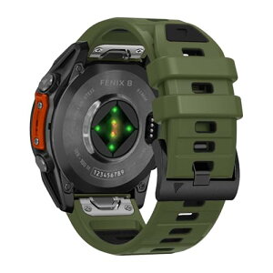 Garmin quatix 8 51mm / Garmin Tactix 8 / Fenix 8 51mm / Instinct 3 Tactical 50mm / Descent Mk3i / tactix 7 AMOLED �x���g 26mm �V���R���� �X�|�[�c�o���h �X�g���b�v �����x���g �_�炩�� �ʋC�� �j�����p (�A�[�~�[�O��