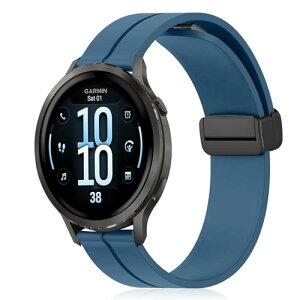 Garmin Venu 4 41mm 3S 2S / Forerunner 265S / 255S / 255S Music / Vivoactive 4S �x���g ���� �o���h �V���R�� �}�O�l�b�g �o���h �}�O�l�b�g�t�� �����ȒP �X�|�[�c�o���h �X�g���b�v �����x���g Huawei Watch 5 42mm / 