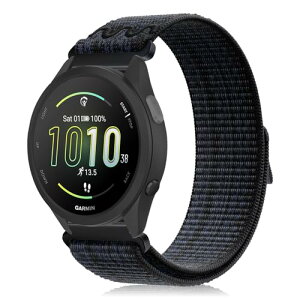 Garmin Forerunner 570 42mm / Forerunner 165 / Approach S50 / S44 �x���g �o���h 20mm �����o���h �x���N���f�U�C�� �i�C������ �K�[�~�� �t�H�A�����i�[ 570 42mm �����x���g �_�炩�� �y�� �R���p�`�u�� Garmin Viv