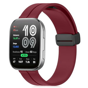 Amazfit Bip 6 / Amazfit Bip 5 / Bip 5 Unity �x���g 22mm �o���h �V���R���� �}�O�l�b�g�t�� �X�|�[�c�o���h �ւ��X�g���b�v �����x���g �_�炩�� �����ȒP �j�����p ( ���C�����b�h )