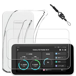 Galaxy 5G Mobile Wi-Fi SCR01 �t�B���� + Galaxy 5G Mobile Wi-Fi �P�[�X SCR01 �K���X�t�B���� (2��) + �ی�J�o�[ (1��) �����ی�\�t�g �V���R���P�[�X �����K���X �d�x9H ������ �����P�[�X �ی�t�B���� + TPU