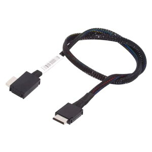 PCIe 4.0 OcuLink PCI-Express SFF-8611 4i to SFF-8611 �f�[�^�A�N�e�B�u 90�x �������P�[�u�� eGPU SSD 50cm�p