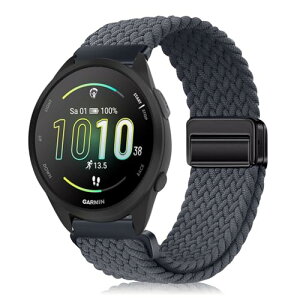 Garmin Approach J1 / Forerunner 570 42mm / vivoactive 6 / 5 �x���g 20mm �o���h �e���i�C������ �ւ��x���g �ґg�X�g���b�v ���C�o�b�N�� �����x���g �}�O�l�b�g�o���h �R���p�`�u��Garmin Forerunner 165 / 165 Music