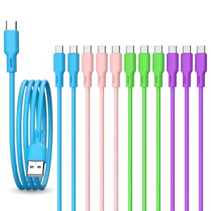 USB C �P�[�u�� �^�C�vC Type-C 1M�E12�{�Z�b�g USB C �[�d�P�[�u�� �C���z�� �^�C�vc�P�[�u�� Samsung Galaxy S10 Huawei Xperia Nintendo Switch GoPro Hero 5 iPad Pro���̑�Android USB C�@��(�}���`�J���[)