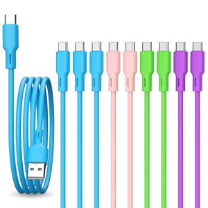USB C �P�[�u�� �^�C�vC Type-C 1M�E10�{�Z�b�g USB C �[�d�P�[�u�� �C���z�� �^�C�vc�P�[�u�� Samsung Galaxy S10 Huawei Xperia Nintendo Switch GoPro Hero 5 iPad Pro���̑�Android USB C�@��(USB Type C �}���`�J���[ 10�{�Z