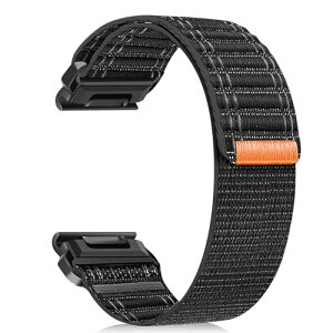 Garmin Enduro 3 / Fenix 8 51mm / 7X / 6X GPS / 6X PRO / 5X / 5X Plus / 5X GPS �x���g 26mm �o���h �N�C�b�N�t�B�b�g �i�C���� QuickFit �|�[�c�X�g���b�v �x���N���f�U�C�� �����o���h �j�����p �ւ��x���g Garmin Inst