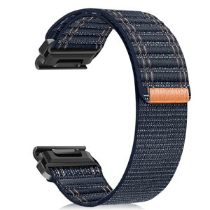 Garmin Fenix 8 47 mm / Fenix 7 Pro / 7 / 6 Pro / 6 / 5 Plus / 5 �x���g 22mm �o���h �N�C�b�N�t�B�b�g �i�C���� QuickFit �|�[�c�X�g���b�v �x���N���f�U�C�� �����o���h �j�����p �ւ��x���g Garmin Instinct E 45 mm /