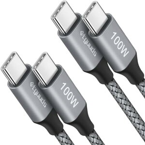 USB C �P�[�u�� 3m PD100W 5A�}���[�d �^�C�vC �P�[�u�� ���ϋv�i�C��iPhone 17 / 16 / 15�V���[�Y Galaxy S25 / 24 / 24FE Pixel 9a / 8a MacBook Pro iPad��USB C�@��Ή� ���� / 2�{