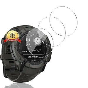 Garmin Instinct 2X �K���X�t�B���� GarminInstinct2XDualPower �t�B���� �K�[�~��Instinct 2X �K���X �t�� �ی�t�B���� �����^ 9H�d�x �S�ʕی� ���˒ጸ ������ɋ��� �����x�^�b�` �ϏՌ� ��U�h�~ �C�A�h