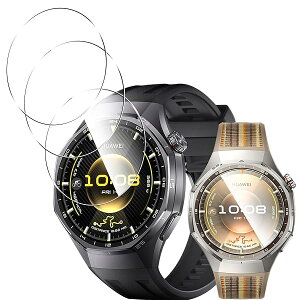 HUAWEI WATCH GT6 Pro 46mm �K���X�t�B���� �t�B���� 3���Z�b�g �S�ʕی� �t�@�[�E�F�C GT6 Pro 46mm �ی�t�B���� �t�B���� 10H�d�x ���˒ጸ �����x�^�b�` �ϏՌ� �����z�� �C�A�[�� �\��t���ȒP GT6 Pro