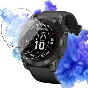 GARMIN fenix 7XPro / Fenix7X / epix Pro (Gen 2) 51mm �K���X�t�B���� �ی�t�B���� 3���Z�b�g �K�[�~�� fenix7Xpro / Fenix7X / epixPro 51mm �X�}�[�g�E�H�b�` �t�B���� �����K���X �ی�t�B���� �d�x9H �ϏՌ� ����