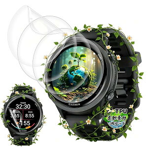 Garmin Forerunner 570 42mm �t�B���� ��ʕی� 5���Z�b�g �K�[�~�� Forerunner 570 �ی�t�B���� �_���TPU�� 3D�Ȗ� �Ռ��z�� �����ߗ� �����x�^�b�` �w��h�~ ������ �a���� �����z�� �C�A�[�� �\��t��