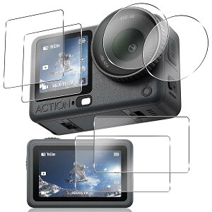 DJI Osmo Action 6 �ی�t�B���� �K���X�t�B���� 6���Z�b�g DJI �I�Y���A�N�V����6 �t�B���� �����K���X ��ʕی� �d�x9H �ϏՌ� ��U�h�~ �C�A�[�� �\��t���ȒP Osmo Action 6 �A�N�Z�T���[