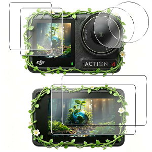 DJI Osmo Action 4 �ی�t�B���� �K���X�t�B���� �A�N�Z�T���[ DJI �I�Y���A�N�V����4 �t�B���� 6���Z�b�g